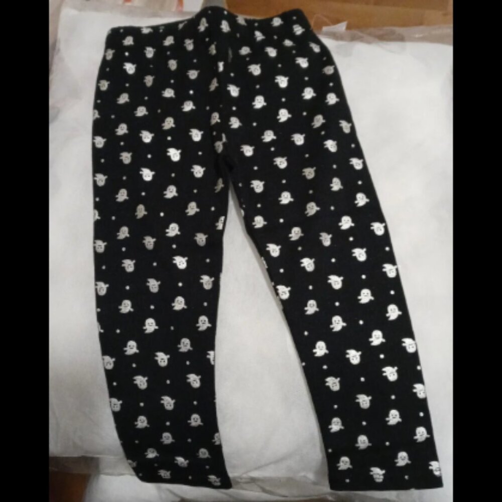 Little Lass Girl Black/White Halloween Ghost Boo Velour Tulle/Leggings 12M - Picture 2 of 4